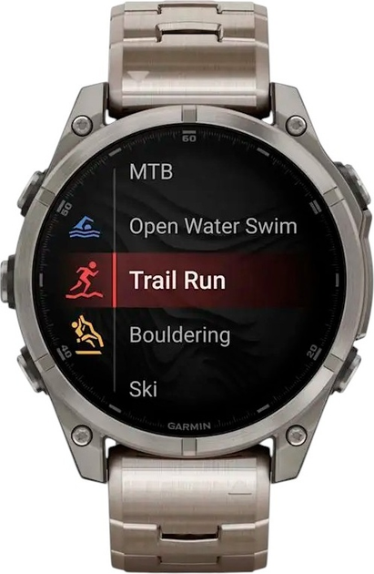Smartwatch Garmin fenix 8 47mm AMOLED Sapphire Titanium with Vented Titanium Bracelet (010-02904-40) - obraz 7