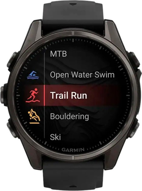 Smartwatch Garmin fenix 8 43mm AMOLED Sapphire Carbon Grey Titanium (010-02903-21) - obraz 2