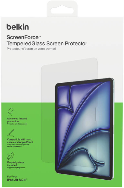 Szkło ochronne Belkin ScreenForce TemperedGlass do iPad Air 11" (M4) (OVI007HQ) - obraz 6