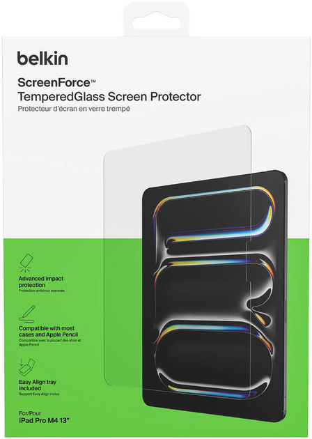 Захисне скло Belkin ScreenForce TemperedGlass для iPad Pro 13" (M4) (OVI006HQ) - зображення 6