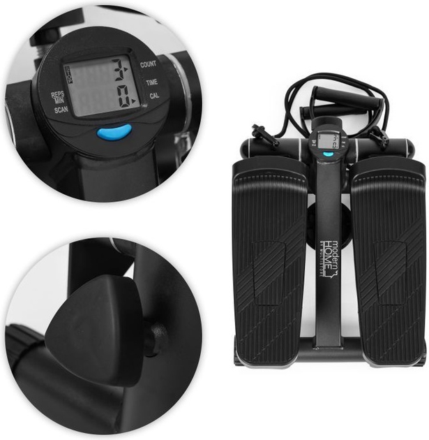 Stepper z ekspanderami do ćwiczeń fitness ModernHome by Multistore z licznikiem (5905817007141) - obraz 7