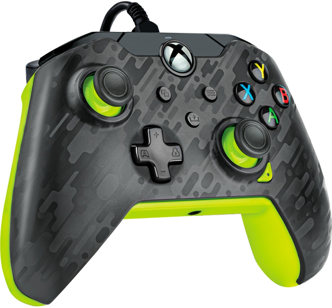 Kontroler przewodowy PDP Electric do Xbox Series/Xbox One/PC Carbon-Green (049-012-CMGY) (955555911926986) - Outlet - obraz 3