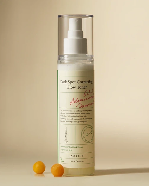 Осветляющий двухфазный тонер с глутатионом и ниацинамидом AXIS-Y Dark Spot Correcting Glow Toner 125 ml - Фото 1 Осветляющий двухфазный тонер с глутатионом и ниацинамидом AXIS-Y Dark Spot Correcting Glow Toner 125 ml - изображение 1