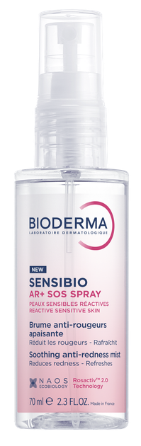 Спрей против покраснения Bioderma Sensibio AR+ SOS spray 70 мл - Фото 1 Спрей против покраснения Bioderma Sensibio AR+ SOS spray 70 мл - изображение 1