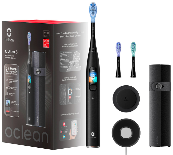 Електрична зубна щітка Oclean X Ultra Set Black - зображення 1