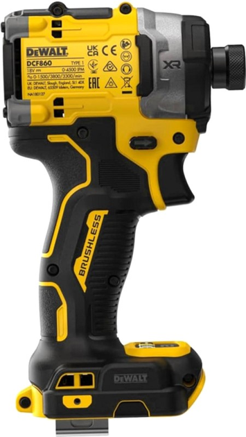 Шурупокрут ударний акумуляторний безщітковий DeWALT DCF860N (5035048808368) - зображення 4