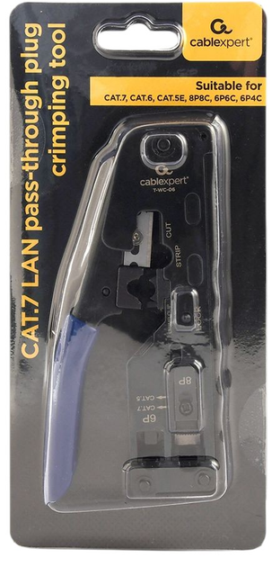 Zaciskarki kablowe Cablexpert CAT5, CAT6, CAT7 do złączy RJ45, RJ12, RJ11 (T-WC-06) - obraz 5