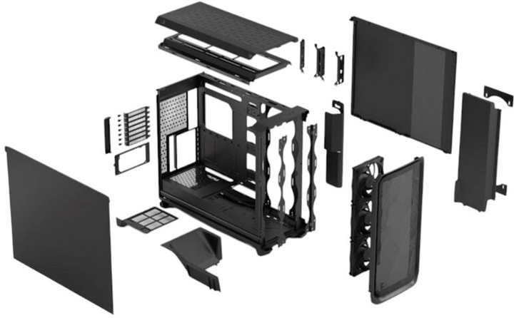 Obudowa Fractal Design Meshify 3 XL, czarna, solidna (FD-C-MES3X-01) - obraz 14