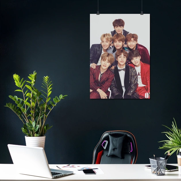 Постер БТС, групове фото всіх учасників, Bangtan Boys, BTS, кейпоп
