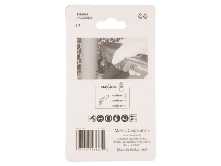Brzeszczot Makita okrągły 85mm BIM-TiN ogólnego zastosowania MULTITOOL (88381536479) - obraz 3