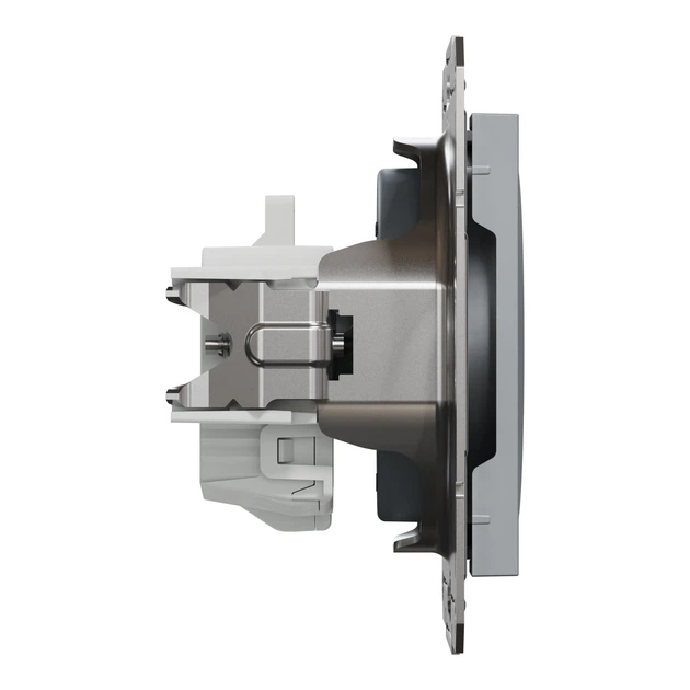 Розетка Schneider Electric Asfora без заземлення сталь EPH3000162 - зображення 4
