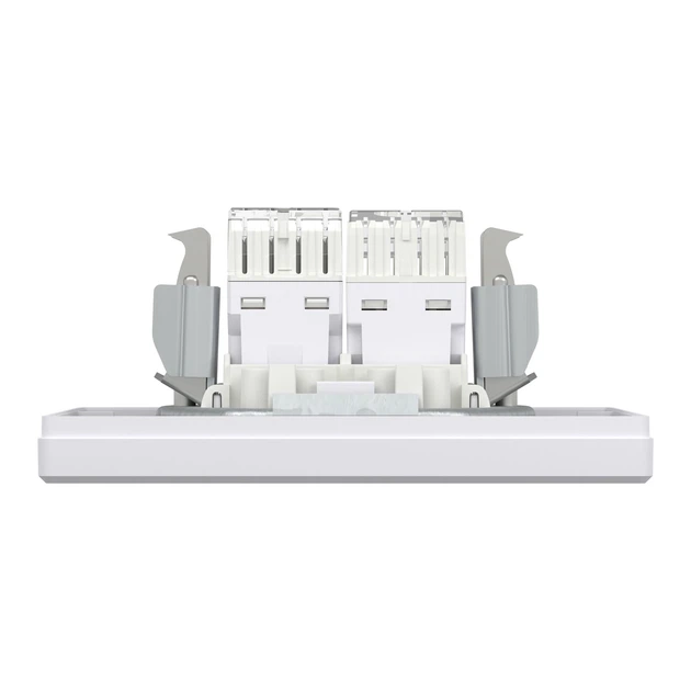 Комп'ютерна/телефонна розетка Schneider Electric Asfora RJ45/RJ12 кат. 5Е UTP біла EPH4900121 - зображення 5