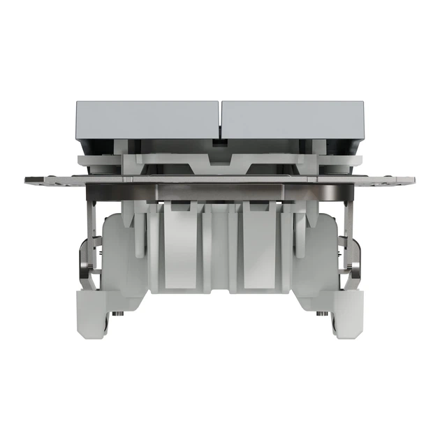 Выключатель двухклавишный Schneider Electric Asfora сталь EPH0300162 - Фото 5 Выключатель двухклавишный Schneider Electric Asfora сталь EPH0300162 - изображение 5