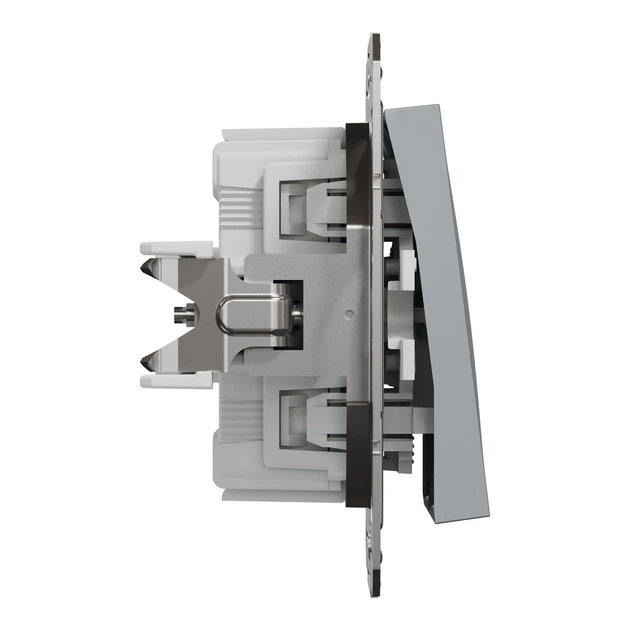 Выключатель двухклавишный Schneider Electric Asfora сталь EPH0300162 - Фото 6 Выключатель двухклавишный Schneider Electric Asfora сталь EPH0300162 - изображение 6