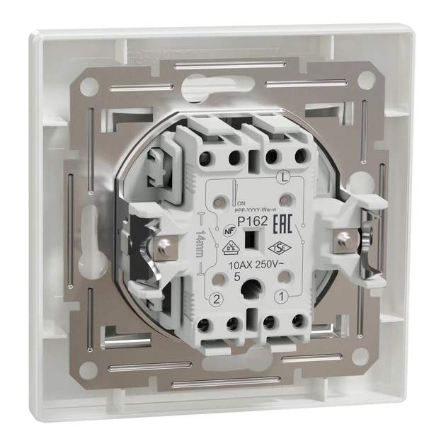Выключатель двухклавишный Schneider Electric Asfora белый EPH0300121 - изображение 7
