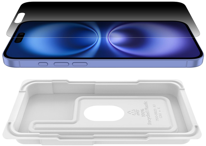 Захисне скло Belkin ScreenForce InvisiGlass Privacy Treated для Apple iPhone 16 Plus/15 Plus/14 Pro Max (OVA168HQ) - зображення 4