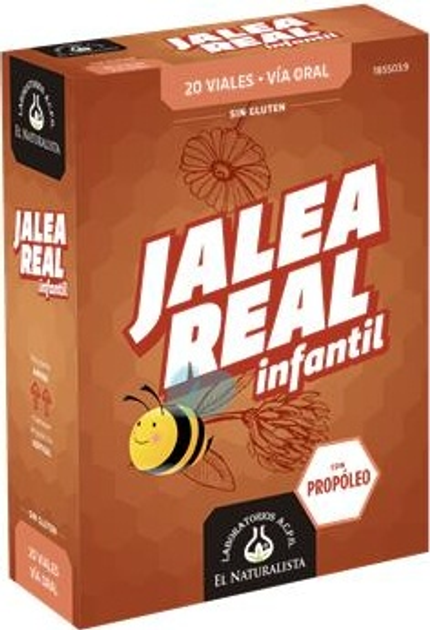 Suplement diety EL NATURALISTA Jalea Real Infantil 20 fiolek (8410914330032) - obraz 1