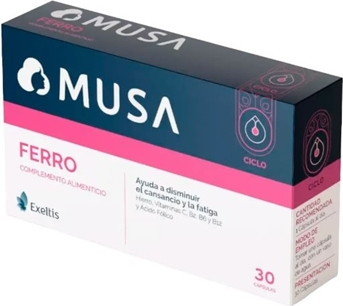 Харчова добавка Exeltis Musa Ferro 30 капсул (8470002151000) - зображення 2