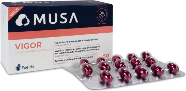 Харчова добавка Exeltis Musa Vigor 60 капсул (8470002153141) - зображення 2