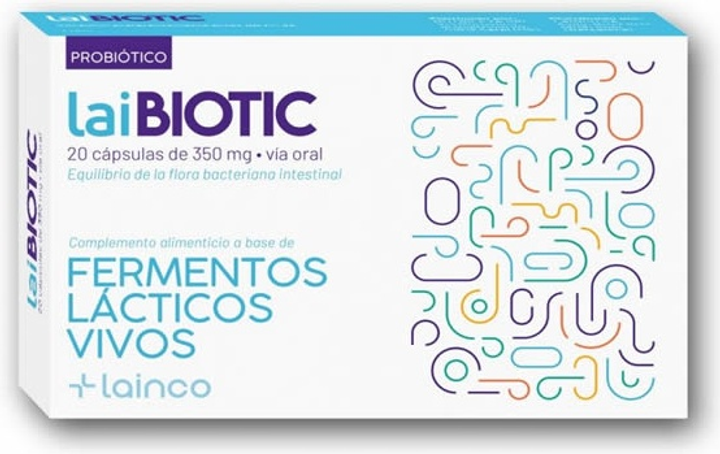 Probiotyki Lainco Laibiotic 20 kapsułek (8431178640125) - obraz 1
