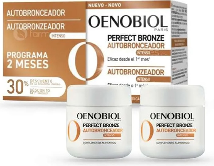 Suplement diety Oenobiol Perfect Bronze Autobronceador 2 x 30 kapsułek (8713304956899) - obraz 2