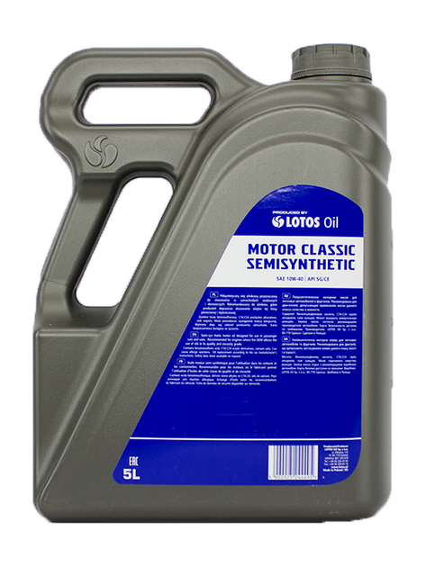 Масло моторное Lotos MOTOR CLASSIC SEMISYNTHETIC SG/CE 10W-40 5 л (WG-K502440-0N0) - изображение 2