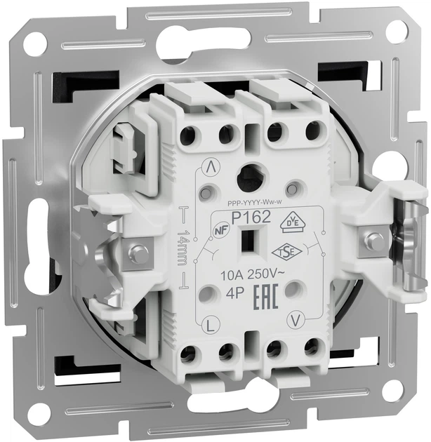 Вимикач для жалюзі Schneider Electric Asfora самозажимний антрацит EPH1300171 - зображення 2