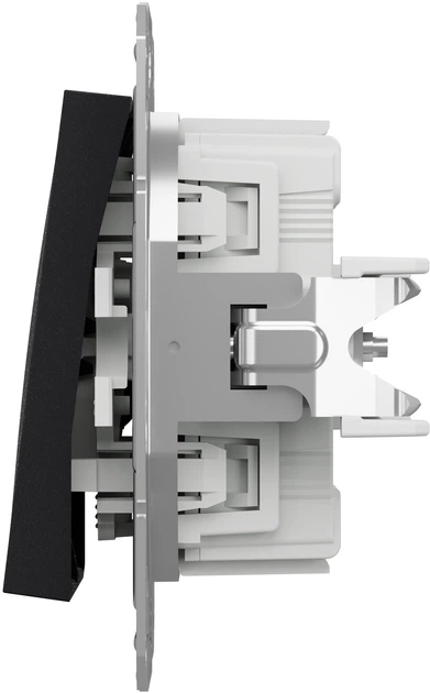 Вимикач 2-клавішний кнопковий Schneider Electric Asfora самозажимний Антрацит EPH1100171 - Фото 3 Вимикач 2-клавішний кнопковий Schneider Electric Asfora самозажимний Антрацит EPH1100171 - изображение 3