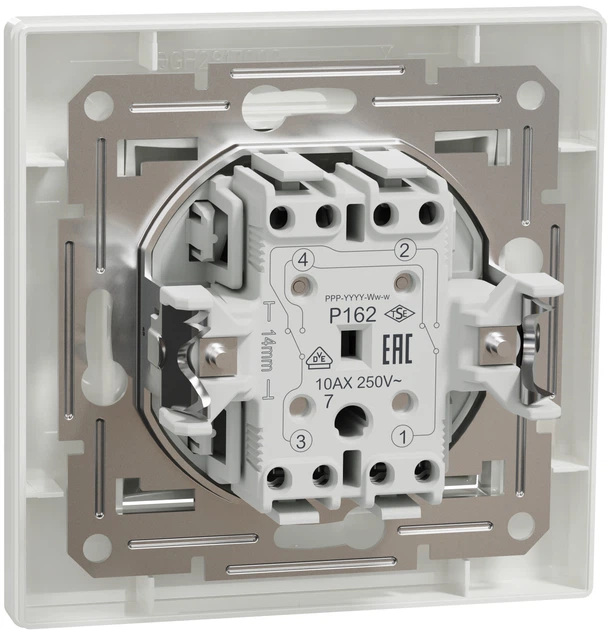 Перемикач перехресний Schneider Electric Asfora самозажимний білий EPH0500121 - зображення 2