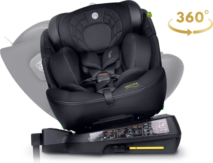 Автокрісло Nukido Aero Line 0-36 кг ISOFIX Чорне (5903890626662) - зображення 3