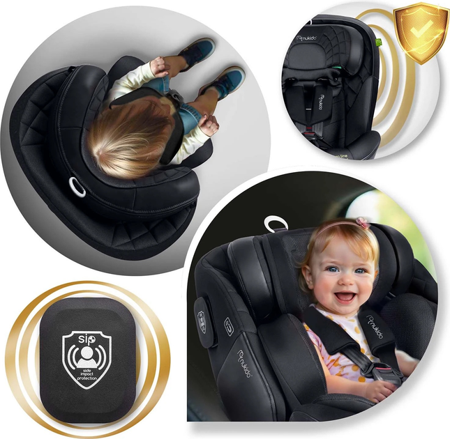 Автокрісло Nukido Aero Line 0-36 кг ISOFIX Чорне (5903890626662) - зображення 5