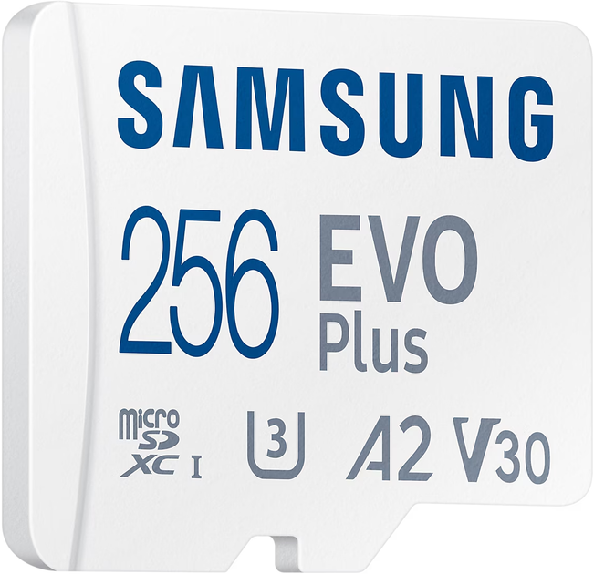 Карта памяти Samsung Evo Plus microSDXC 256GB UHS-I U3 V30 + SD-адаптер (MB-MC256SA/EU) - изображение 5