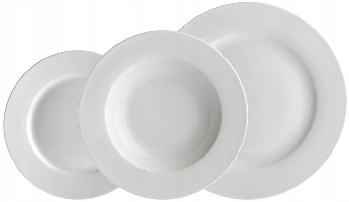 Zestaw talerzy La Porcellana Bianca Essenziale porcelana 12 elementów (8027549115653) - obraz 2