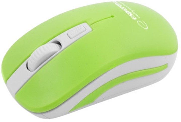 Миша Esperanza Uranus 2.4GHz 4D Wireless Green-White (5901299910948) - зображення 1