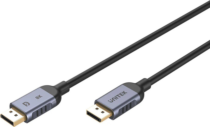 Kabel Unitek DisplayPort - DisplayPort 1 m Space Grey (C1628GY01-1M) - obraz 2