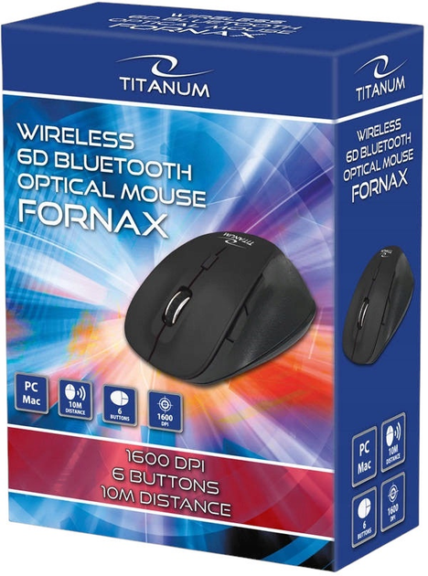 Mysz Titanum Fornax 6D Wireless Black (5901299946565) - obraz 3