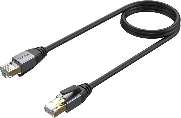 Patchcord Unitek Cat 8 S/FTP 1.5 m Black (C18149AGY03-1.5M) - obraz 1