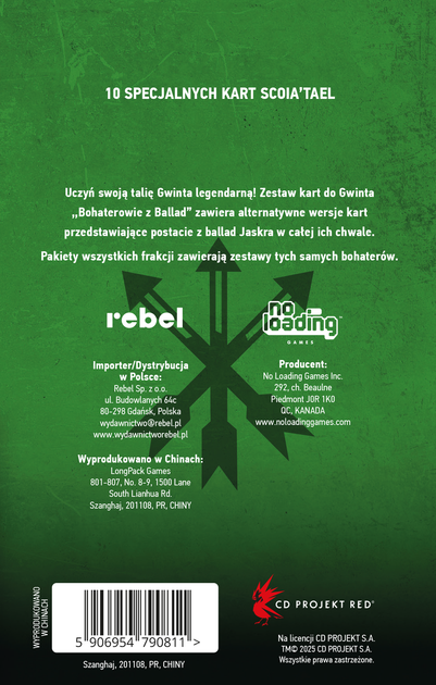 Dodatek do gry Rebel Gwint: Legendarni bohaterowie z ballad - Scoia'tael (edycja polska) (5906954790811) - obraz 4