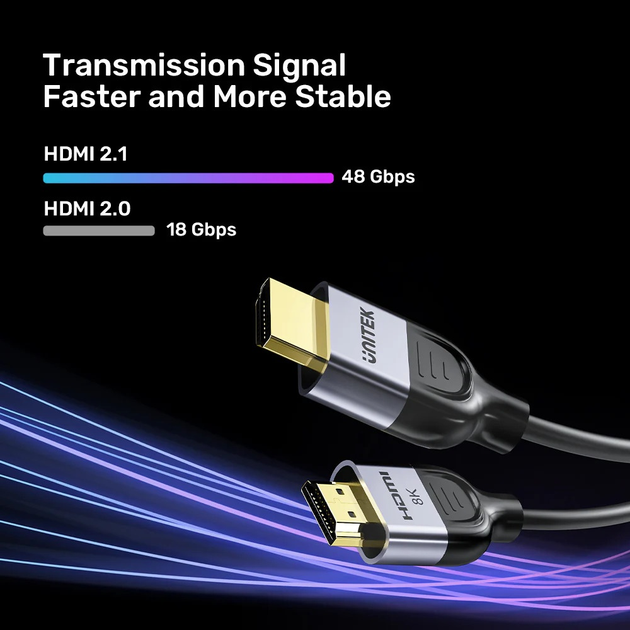 Kabel Unitek HDMI - HDMI 1 m Space Grey (C11086GY01-1M) - obraz 4