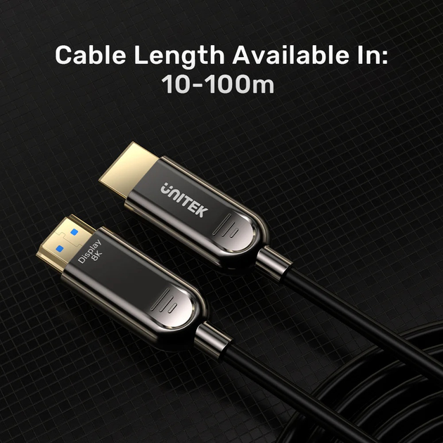 Kabel Unitek HDMI - HDMI 80 m Black (C11085GY01-80M) - obraz 8