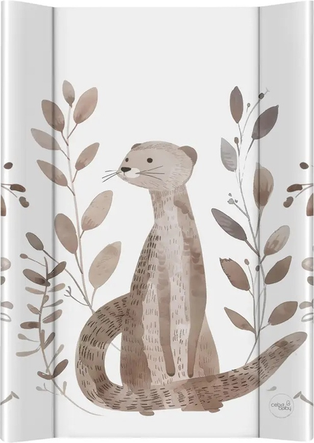 Mata do przewijania Ceba Baby Basic miękka profilowana Clever Otter 50 x 70 cm (5907672345345) - obraz 1