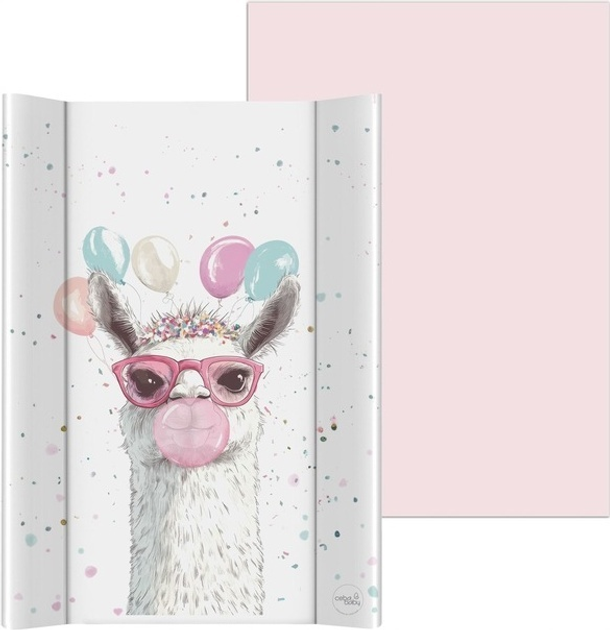 Mata do przewijania Ceba Baby Basic miękka profilowana Crazy Lama 50 x 70 cm (5907672345307) - obraz 2