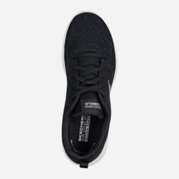 Жіночі кросівки Skechers Go Walk Joy Violet 124640-BKRG 35 Чорні (197976853553) - зображення 4