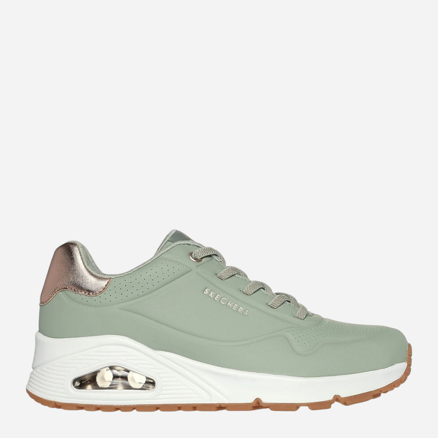 Sneakersy damskie Skechers Uno Shimmer Away 155196-SAGE 39 Zielone (197627201429) - obraz 1