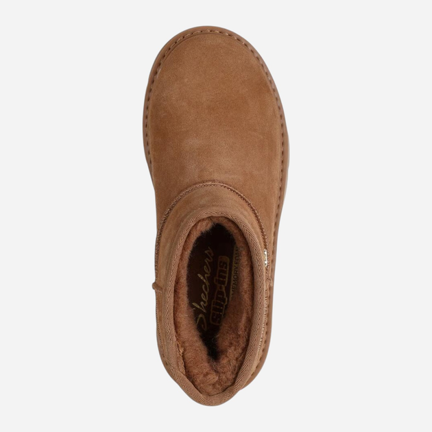 Жіночі уггі Skechers Keepsakes Cozy Cozy Mini 167848-CSNT 37.5 Коричневі (199025260213) - зображення 4