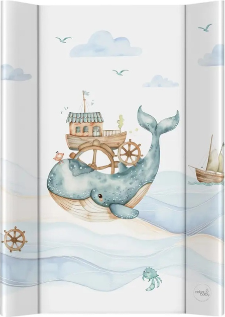 Mata do przewijania Ceba Baby Ultra Light twarda Ocean Adventure 50 x 70 cm (5907672346335) - obraz 1