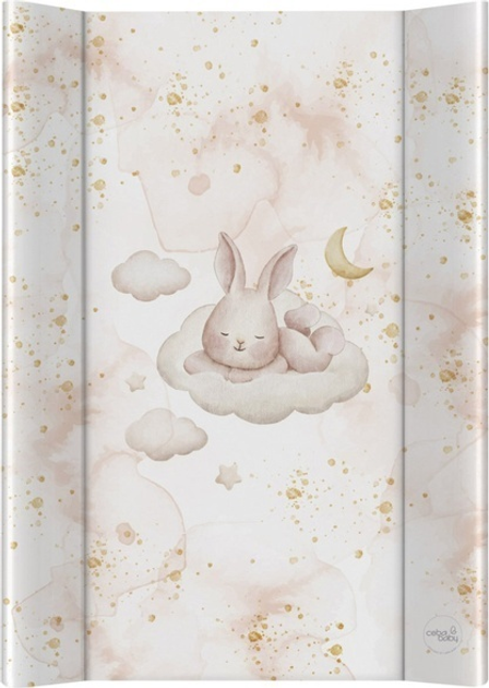Mata do przewijania Ceba Baby Ultra Light twarda Sleepy Bunny 50 x 70 cm (5907672341934) - obraz 1