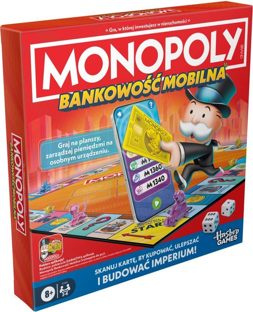 Настільна гра Hasbro Монополія: Мобільний банкінг (польське видання) (5010996344717) - зображення 1