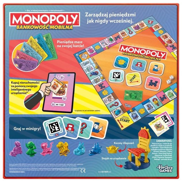 Настільна гра Hasbro Монополія: Мобільний банкінг (польське видання) (5010996344717) - зображення 4