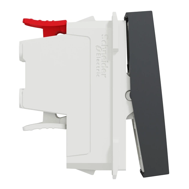Переключатель перекрёстный Schneider Electric Unica New 1 модуль антрацит NU310554 - изображение 6